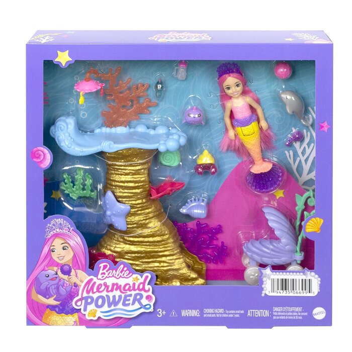 Barbie Кукли Mermaid Power и комплект за игра 33x7x32cmProduct Thumbnail
