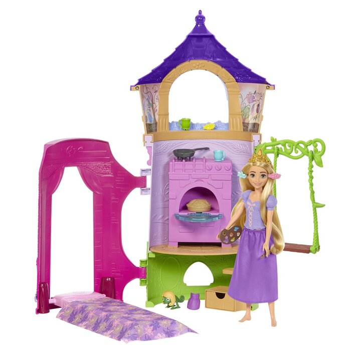 Barbie rapunzel tower playset hot sale