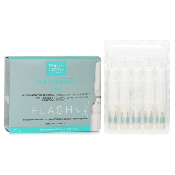 Martiderm Flash Ampoules Anti-fatigue (For All Skin) 5 Ampoules x2mlProduct Thumbnail