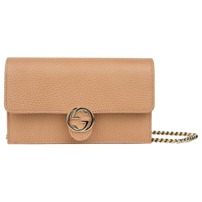 Gucci  Icon GG Interlocking Wallet On Chain Light Camel Crossbody Bag 615523 Light CamelProduct Thumbnail