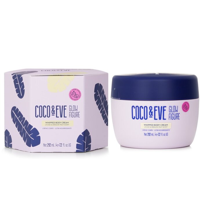 Coco & Eve Glow Figure Whipped Body Cream, Lychee & Dragon Fruit Scent ...