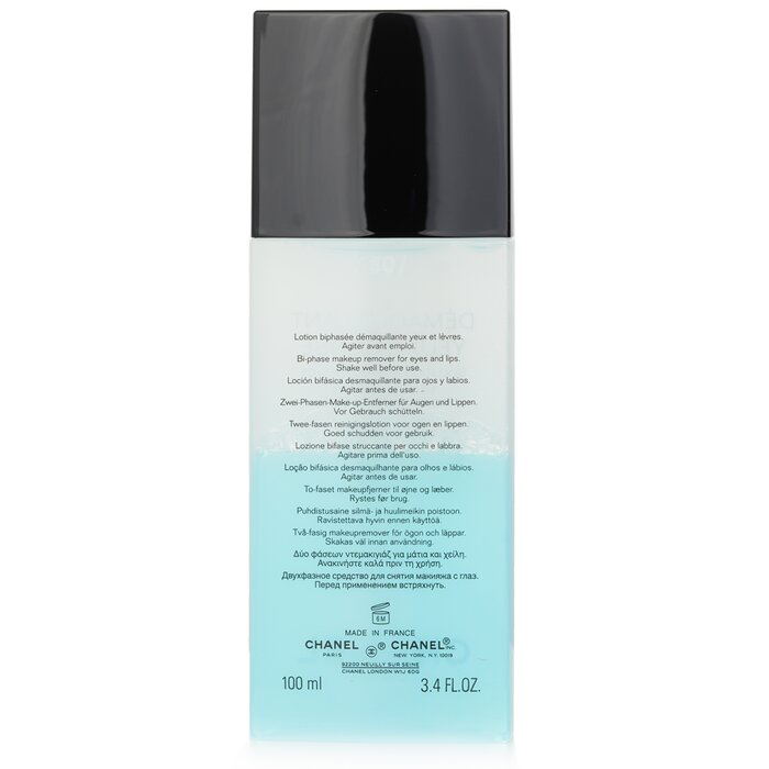 Chanel - Demaquillant Yeux Intense Gentle Bi-Phase Eye Makeup Remover 100ml/ 3.4oz - Limpiadores, Free Worldwide Shipping