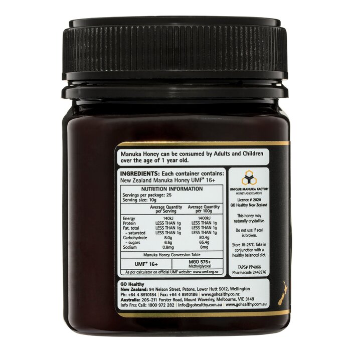 Go Healthy [Authorized Sales Agent] GO Healthy GO Manuka Honey UMF 16+ 250gm 250gmProduct Thumbnail