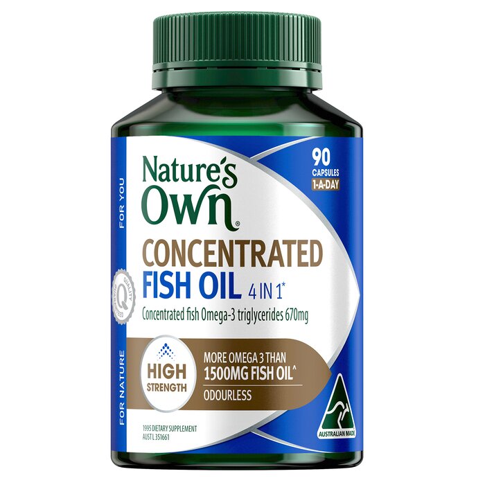 Nature's Own 自然澳 [授權銷售代理商]Nature's Own 魚油 4 合 1 濃縮 Omega 3 - 90 粒 90pcs/boxProduct Thumbnail
