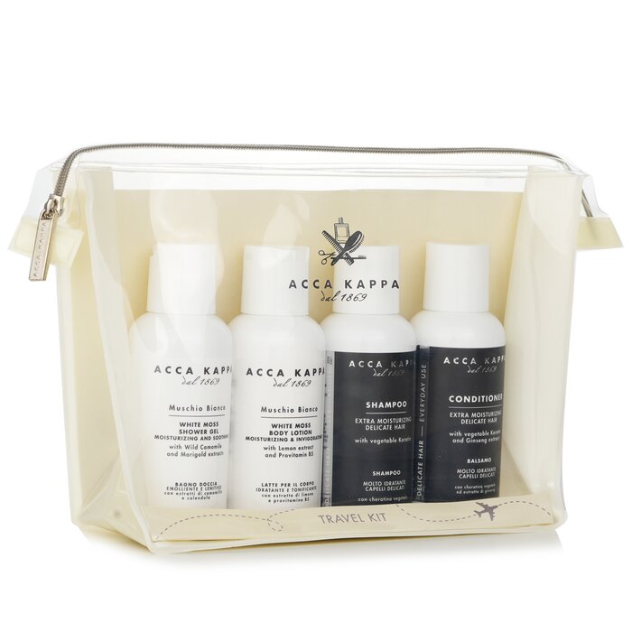 艾克 卡帕 Acca Kappa White Moss Body Care Travel Kit 4pcs 草莓网CN