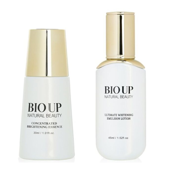 Natural Beauty 自然美 BIO UP a-GG Ascorbyl Glucoside Concentrated Brightening Essence 30ml+BIO UP a-GG Ultimate Whitening Emulsion Lotion 2pcsProduct Thumbnail