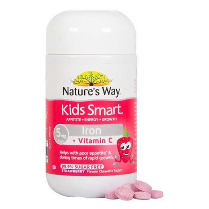 NATURE'S WAY Kids Smart Iron And Vitamin C Chewable 50 capsules Kids