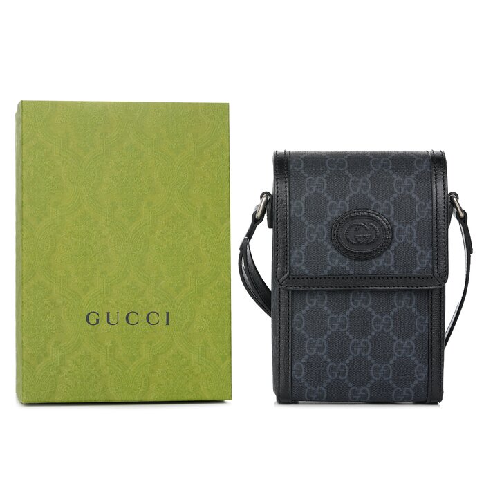 구찌 Gucci GG Supreme Mini Shoulder Bag 699402 BlackProduct Thumbnail