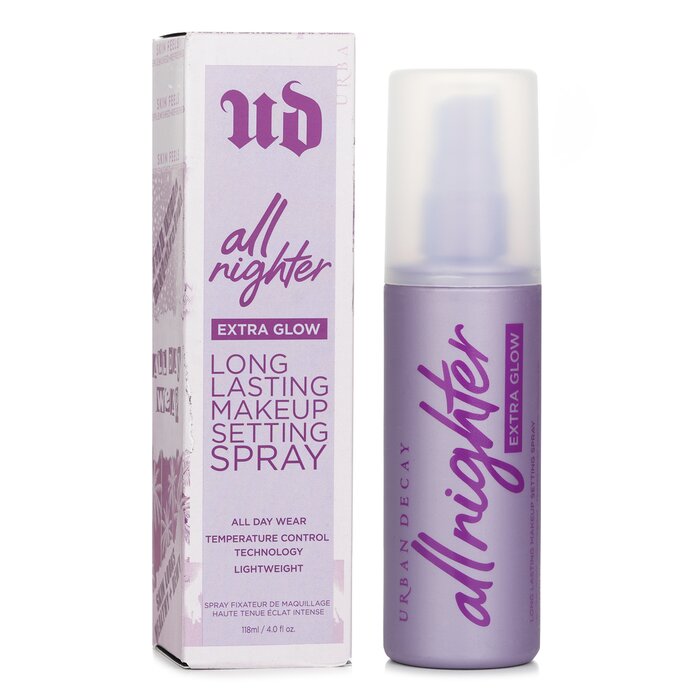 Urban Decay All Nighter Extra Glow Long Lasting Makeup Setting Spray ...