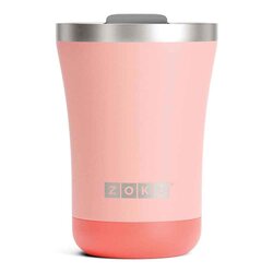 Zoku 12oz 3-in-1 Stainless Steel Tumbler Powder Coated Coral