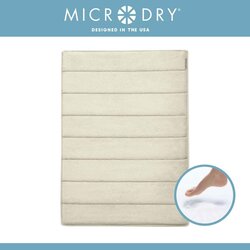 MICRODRY Quick Dry Memory Foam Bath Mat for Bathroom, Runner