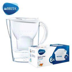 BRITA Mind 1.3L water filter bottle (incl 1pc + 3 pcs Micro Disc)- white,  white Fixed Size