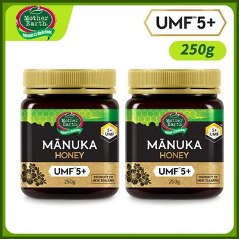 어머니 지구 Mother Earth [2 Bottles][UMF™ 5+] New Zealand Manuka Honey 250g [53071] Picture Color