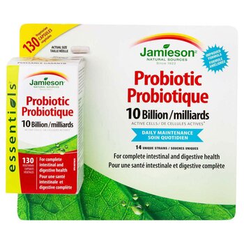 Jamieson 純天然益生菌 100 億 超值加量裝 130 粒 腸道健康免疫力 平行進口 Fixed Size