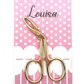 LOUISA - LOUISA Professional Eyebrow Pliers (Gold color)  - Fixed Size