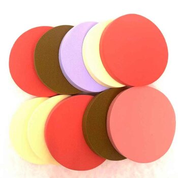 LOUISA - LOUISA Makeup sponge 10pcs special set (Random Color)(round shape)  - Fixed Size