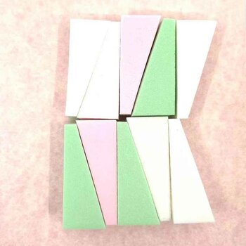 LOUISA - LOUISA Powder Puff 10pcs special set (Triangle) (Random Color)  - Fixed Size