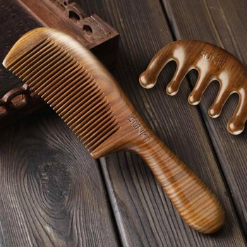 Sunki - Green Sandalwood Meridian Comb Set  - 2s