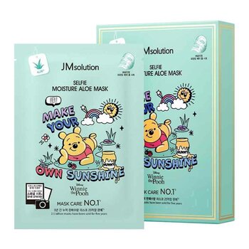 JM Solution - Disney SELFIE MOISTURE ALOE MASK (Winnie the Pooh)  - 10pcs