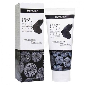 Farm Stay - Charcoal Pure CLeansing Foam  - 180ml