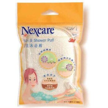 3M Nexcare - Bath & Shower Puff  - 10cm X 14cm