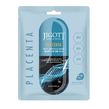 Jigott - Real Ampoule Mask- # PLACENTA  - 27ml X 10pcs