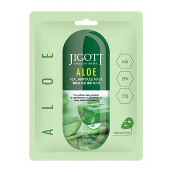 Jigott - Real Ampoule Mask- # Aloe  - 27mlx10pcs