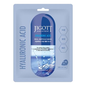 Jigott - Real Ampoule Mask- # Hyaluronic Acid  - 27mlX10pcs