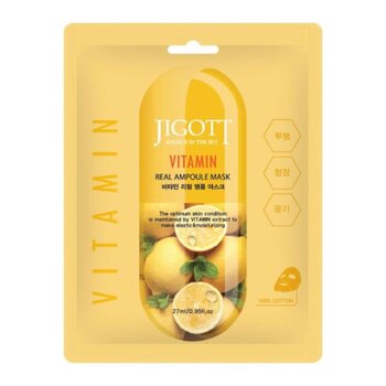 Jigott - Real Ampoule Mask- # Vitamin  - 27mlx10pcs