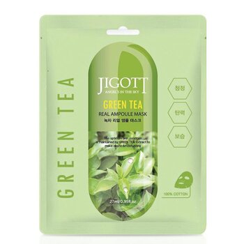 Jigott - Real Ampoule Mask- # Green Tea  - 27mlx10pcs