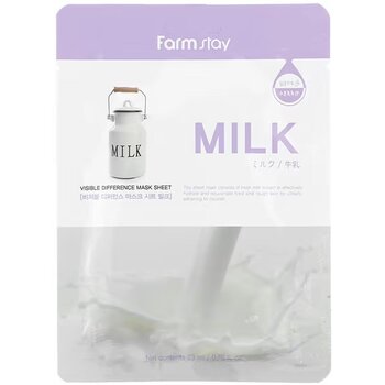 Farm Stay - Visible Difference Mask Sheet- # milk  - 23mlX10pcs