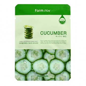 Farm Stay - Visible Difference Mask Sheet- # Cucumber  - 23mlX10pcs