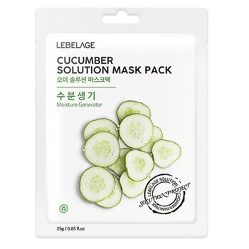 Lebelage - Solution Mask Pack- # Cucumber  - 25g x 10pcs