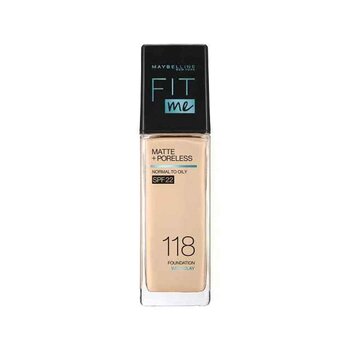 Maybelline - New York Fit Me Matte Light Pore Matte Foundation SPF22- # #118 Light Beige  - 30ml