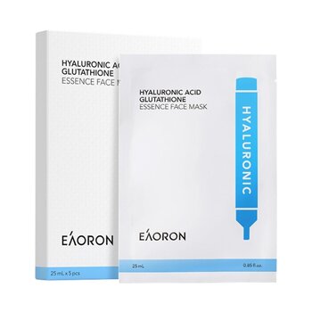 EAORON - Hyaluronic Acid Glutathione Essence Face Mask  - 25ml x 5pcs