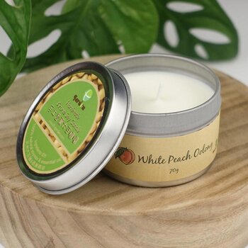 ttgarden - Natural Handmade Soy Wax Aroma Candle - White Peach Oolong  - Fixed size