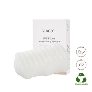 YHKCARE - Konjac Body Sponge (Pure)  - 1 pc