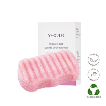 YHKCARE - Konjac Body Sponge (Rose)  - 1 pc