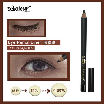 En Coleur - Wood Eye Pencil Liner P01 (Black) (Exp: 09/2028)- # Black  -