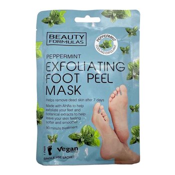 Beauty Formulas - Peppermint Exfoliating Foot Peel Mask  - 1 Pair