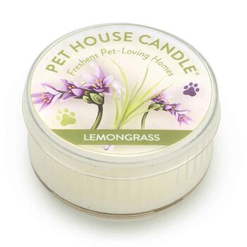 Pet House by One Fur All - Mini Candle (1.5oz) - Lemongrass  - 1.5oz