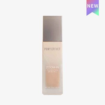 Pony Effect - ZOOM-IN FOUNDATION SPF38/PA++丨#FULL COVERAGE/MATTE 1pc丨30g  - 004 SAND BEIGE