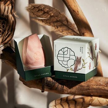 DianYanZhi - Lanyu Horned Owl Four Cut Corner Beauty Egg (Box) makeup puff makeup sponge  - Fixed Size