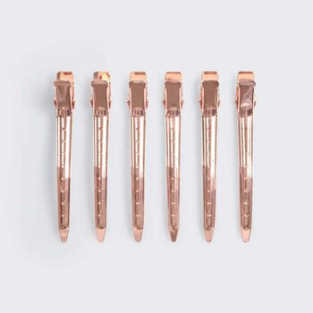 KITSCH - Styling Hair Clips- # Rose Gold  - 6pc