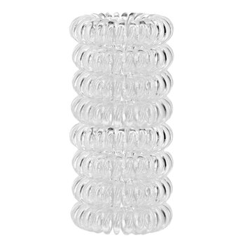 KITSCH - Hair Tie Coils- # Clear  - 8pcs