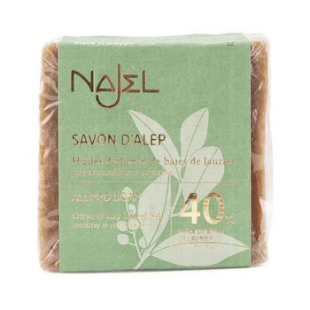 NAJEL - NAJEL - 40% BLO Aleppo Soap  - Fixed Size