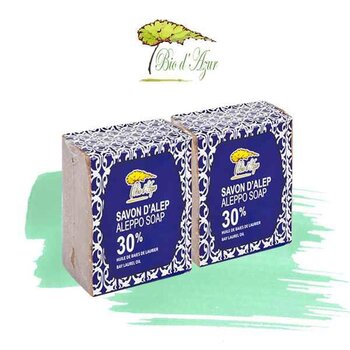 Bio d'Azur - 【Combo Offer】Aleppo Handmade Soap 30% Laurel Oil x 2pcs  - Fixed Size