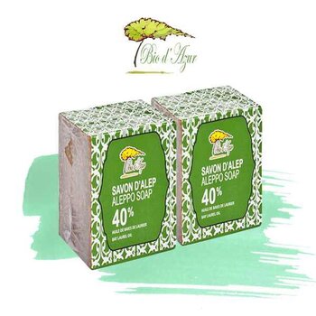 Bio d'Azur - 【Combo Offer】Aleppo Handmade Soap- 40% Laurel Oil x 2pcs  - Fixed Size