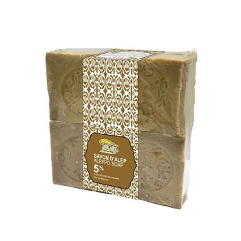 Bio d'Azur - 【4pcs Best Price】Aleppo Handmade Soap- 5% Laurel Oil  - Fixed Size