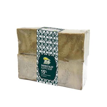 Bio d'Azur - 【4pcs Best Price】Aleppo Handmade Soap- 15% Laurel Oil  - Fixed Size